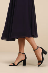 Show-Stopping Style Black One-Shoulder Cutout Maxi Dress