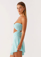 Marbella Mini Dress - Turquoise
