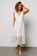 Larissa Midi Dress | Off White