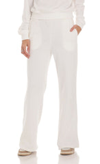 Heart Pocket Sweatpants in White