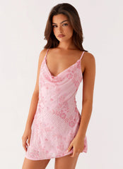 Julie Mini Dress - Pink