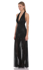 Gianna Rhinestone Maxi Dress