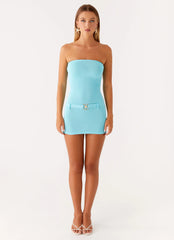 Rihanna Mini Dress - Turquoise