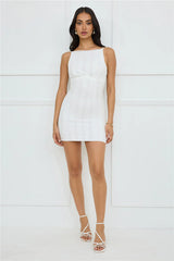 Simply Chic Mini Dress White