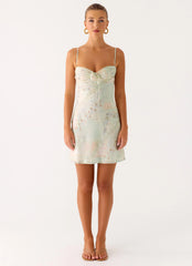 Reflection Mini Dress - Mystic Paisley