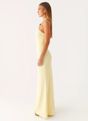 Instant Attraction Maxi Dress - Yellow