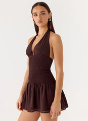 Holden Mini Dress - Chocolate
