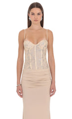 Athena Corset Maxi Dress
