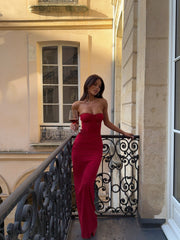 Alexiam Maxi Dress Red
