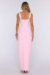 Exotic Soirée Maxi Dress Light Pink