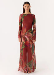 Charmayne Chiffon Maxi Dress - Cuba Cuba