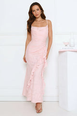 Fresh Rosebud Maxi Dress Pink