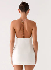 Again And Again Mini Dress - Ivory