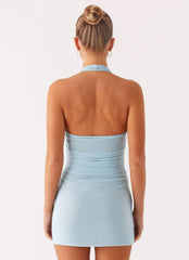 Fluent Mini Dress - Blue