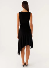 Winona Midi Dress - Black