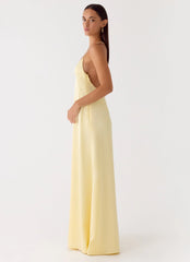 Fine Line Maxi Dress - Yellow