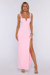 Exotic Soirée Maxi Dress Light Pink