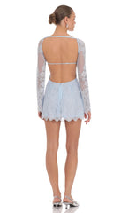 Jade lace Mini Dress