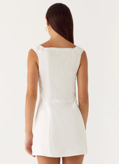 Drift Mini Dress - White