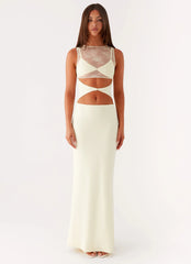 Imperial Maxi Dress - Yellow