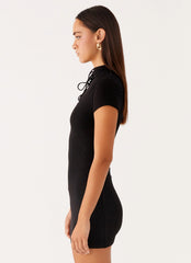 Time Capsule Cut Out Mini Dress - Black