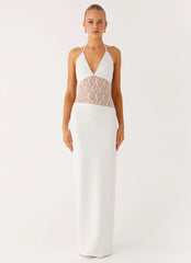 Enchant Lace Maxi Dress - Ivory