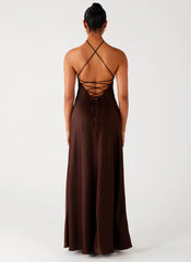 Tulama Maxi Dress - Chocolate