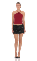 Florette Top in Red