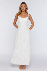 Pine Blossom Maxi Dress White