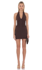 Estelle Halter Mini Dress