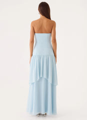 Sharn Strapless Maxi Dress - Blue