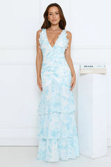 Too Pretty Tonight Maxi Dress Blue