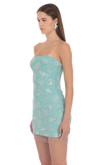 Chloe Embellished Mini Dress