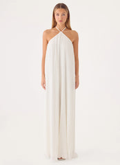 Danni Halter Maxi Dress - White