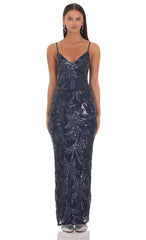 Gabriella Sequin Maxi Dress