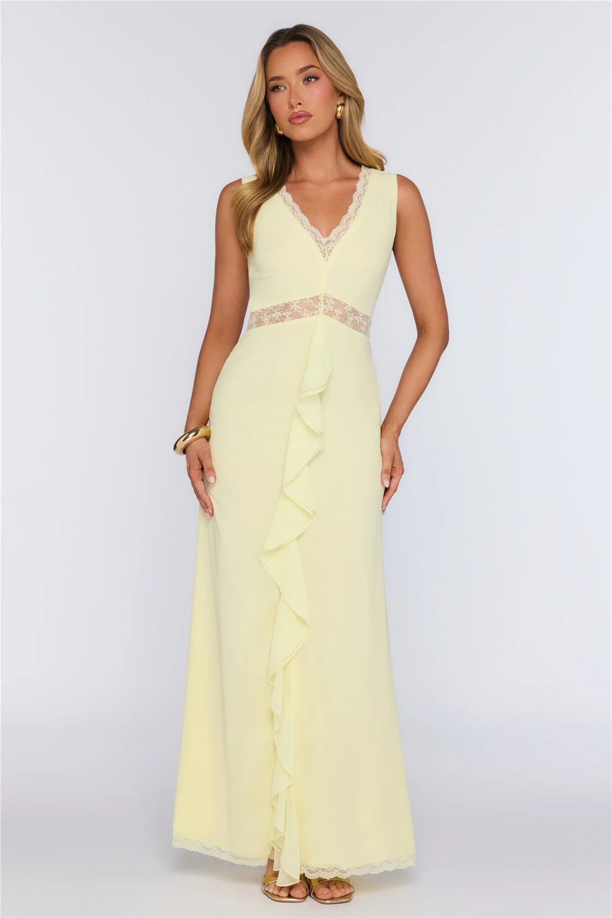 Emotional Elegance Maxi Dress Yellow