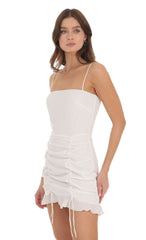 Ruffle Dress in Ivory
